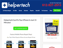 Tablet Screenshot of helpertech.com